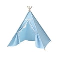 thumbnail image 3 of Tipi para niños, tienda de juegos, tienda de juegos para niños para interior y exterior, tipi indio creativo, tienda de interior para picnics, azul, 3 of 8