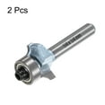 thumbnail image 3 of Uxcell Lot de 2 Embout de Routeur Rond 1/4 Tige 1/8 Pouces Rangée Pointe en Acier Tungstène Bleu Clair, 3 of 6