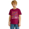 thumbnail image 4 of CAIXIA 100 Days of School Shirt for Toddler Boys Girls Kindergarten School Celebration Student T-Shirt,Wine, 4 of 7