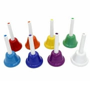 HONUTIGE 8-Note 8pcs/set Instrument Toy Gift Kids Early Education Musical Toy Hand Bell