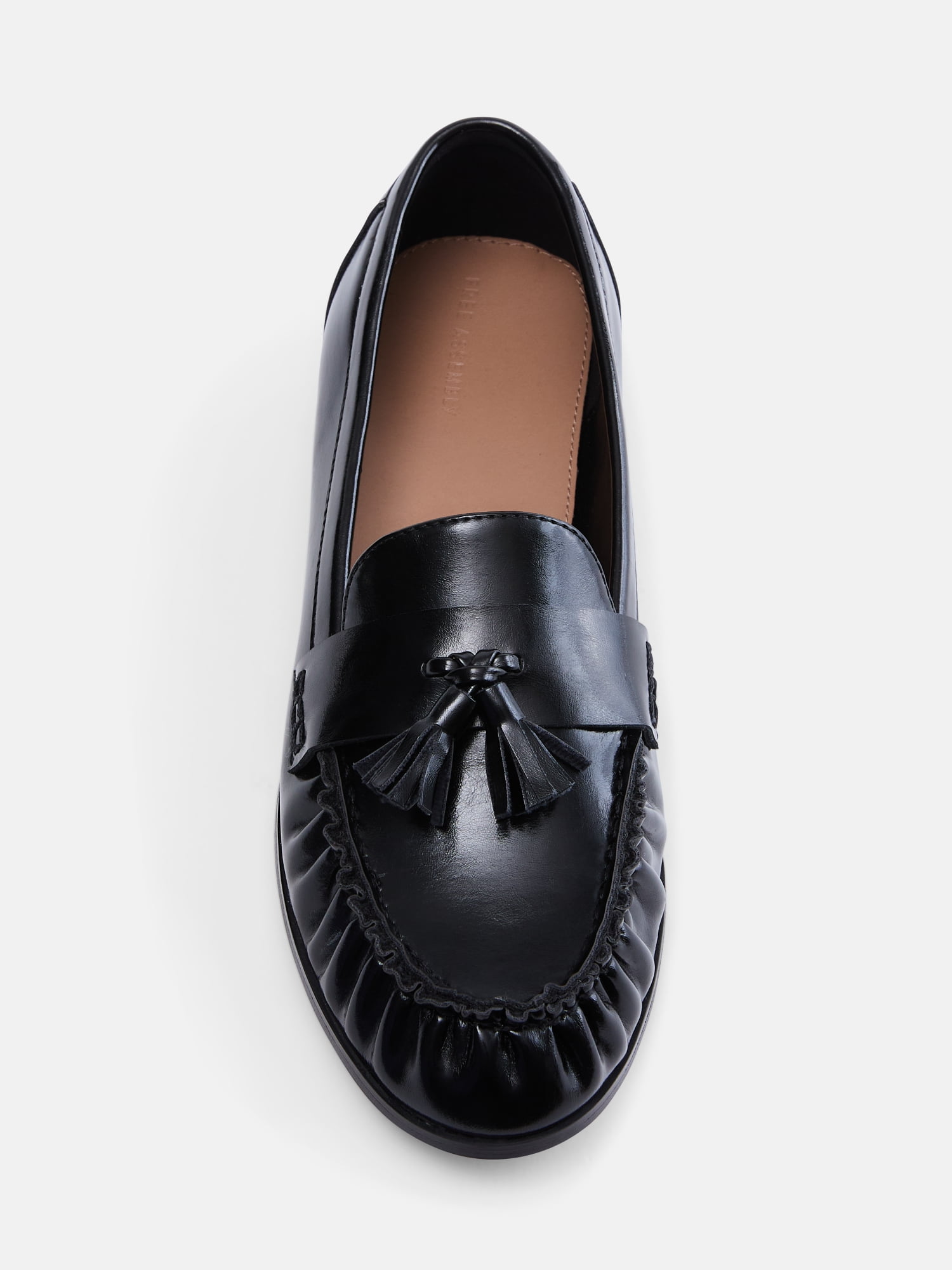 Free Assembly Women's Faux Leather Tassel Loafers