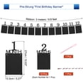 thumbnail image 2 of 1st Birthday Photo Banner Decorations from 1 to 12 Months Black 12 Pieces, 2 of 6