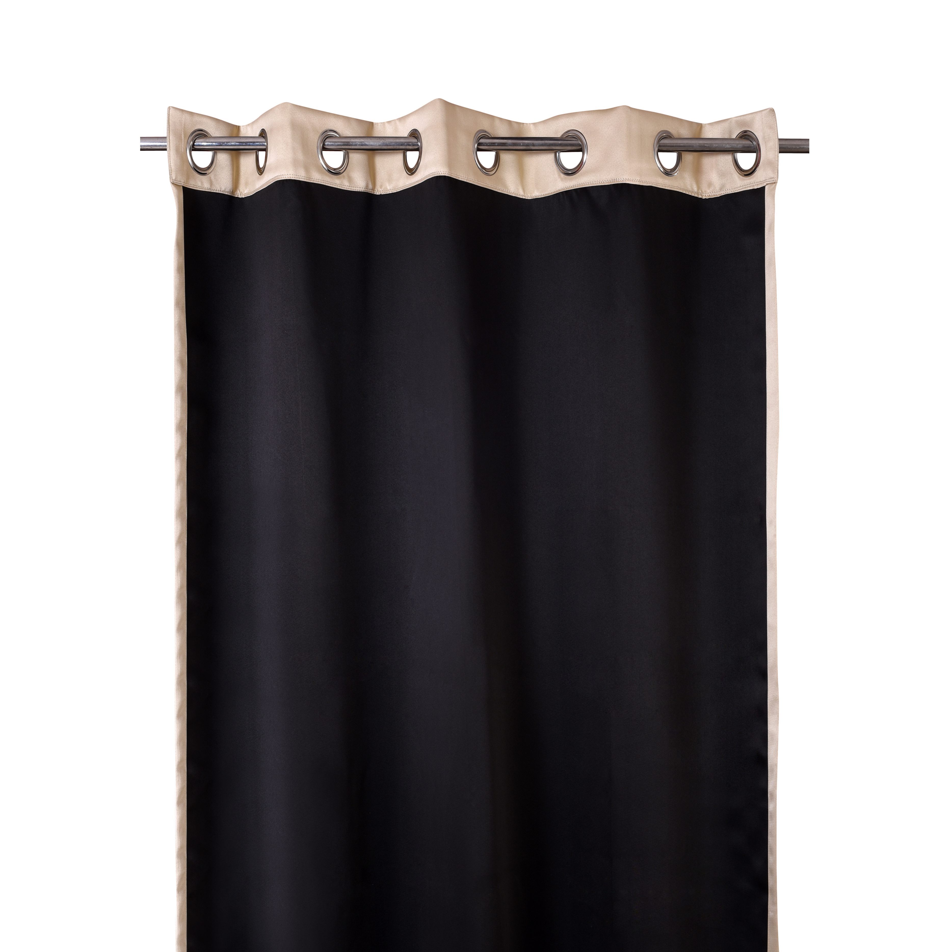 Triangle Weavers Windows Blackout Curtains 100% Polyester, Set of 2, Beige color, 52"W x 84"L