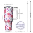 thumbnail image 2 of Leopard Print 40oz Tumbler– Stainless Steel Insulated Tumbler with Handle and Straw, Large Capacity Travel Cup for Hot & Cold Drinks, 2 of 6