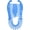 Blue, variant on Motique Accessories Flexible Interlocking Banana Hair Clip Clincher Two Sides Hair Comb - Purple