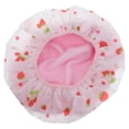 thumbnail image 3 of MasteelfCA Double Layers Strawberry Printed Shower Waterproof Bathing Hat Elastic Fast Dry Bath for Bathroom, 3 of 8