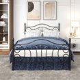 thumbnail image 3 of Xahpower Queen Metal Bed Frame Sturdy Steel Slat Support with Under Bed Storage, No Box Spring Needed, Black, 3 of 7