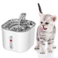 thumbnail image 4 of CBFFDC Stainless Steel Pet Water 2.0L Stainless Steel Water Dispenser Quiet Automatic Pet Water Dispenser Three Modes Adjustable Multi Layer Filtration, 4 of 6