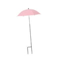 thumbnail image 3 of Sombrilla para plantas, sombrilla de jardín, 23,6 pulgadas, resistente, decoración para exteriores, versátil, ajustable, para plantas en maceta. rosa, 3 of 8