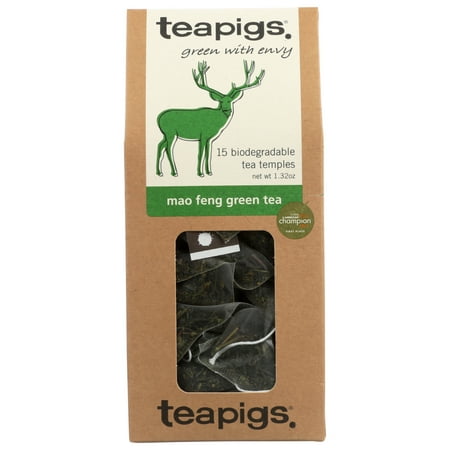 Teapigs Mao Feng Green Tea  Green with Envy  15 Count