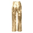 thumbnail image 5 of 2024 Women Pants Casual Classy Imitation Leather Pu Straight Leg With Buttons With Pockets Trousers, 5 of 6