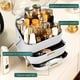 thumbnail image 2 of Cosmetic Organizer, Cosmetic Display Case with 2 Tiers and Clear Lid, Bedroom Dresser and T1-White, 2 of 4
