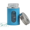 thumbnail image 2 of Servette Home Blue Salt Pepper Shakers Retro Spice Jars Glass - Set of 5, 2 of 7