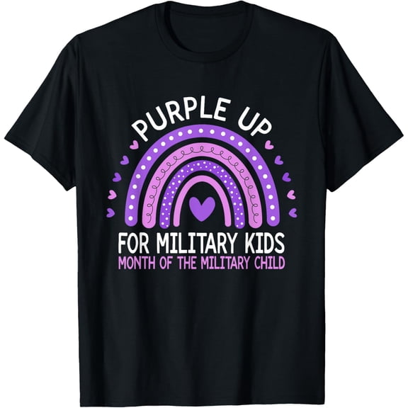 Month of the Military Child Purple Up for Military Kids T-Shirt