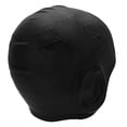 thumbnail image 4 of Gorro de natación de silicona impermeable con protección para los oídos, 3D, gran elasticidad, para cabello largo, para adultos, color negro, 4 of 14