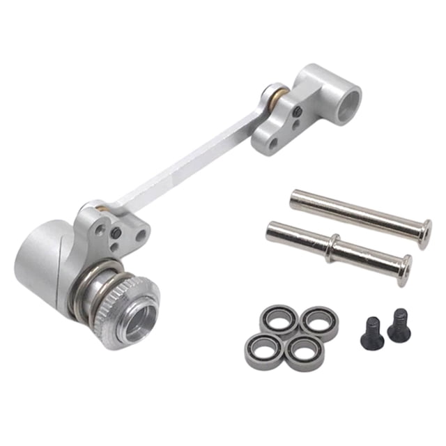 Montaje del Grupo de Dirección perfke para Wltoys 124016 124017 124018 124019 1/12 Plata