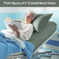 thumbnail image 5 of 6 Pcs Hospital Bed Sheets Set Deep Pocket Fitted Sheet with Elastic All Around Easy Care Knitted Jersey for Home Nursing Home Green, 5 of 6