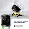 thumbnail image 5 of 2 Pcs Case with Screen Protector for Apple Watch Series 7 41mm, Full Protective Guard Bumper Hard PC HD Tempered Glass Cover Compatible for iWatch 41mm Accessories (41 mm, Silver+Sliver), 5 of 5