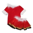 thumbnail image 3 of CUZIBR Christmas Children Kids Girls Teenagers Outfits Sets Funny Santa Clothing Sets Cozy Stylish Dailywear For Toddler,Red,15-16 Years, 3 of 7