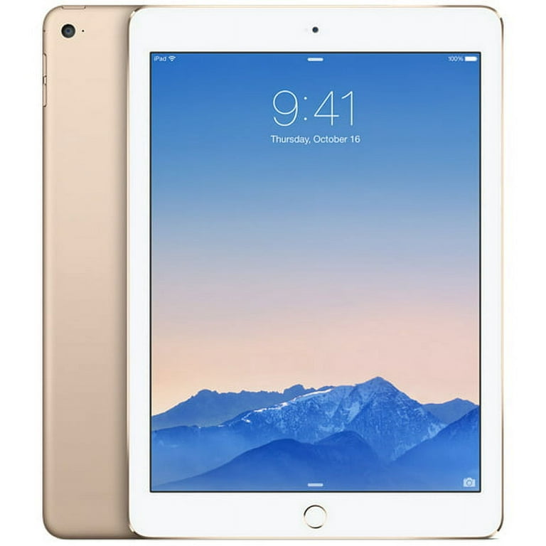 Restored Apple iPad Air 2 32GB Gold -WiFi - Bundle - Case, Rapid