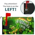 thumbnail image 2 of Happy St Patricks Day Mailbox Cover Magnetic Standard Size 25.5" X 21" Shamrock Clovers Rainbow Green Hat Mailbox Covers Magnetic Mailbox Covers Post Letter Box Cover for Outdoor Decor, 2 of 6