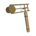thumbnail image 3 of Siruishop Bamboo Hand Rattle Educational with Long Handle Early Instrument, 3 of 8