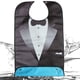 thumbnail image 5 of GOOHOCHY Babero impermeable para adultos, delantal, babero, toalla de saliva lavable, protectores de ropa para pacientes (negro), 5 of 7