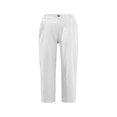 thumbnail image 2 of Womens Linen Back Trousers Casual Elastic Pants Drawstring Cotton Pants Waist Pants, 2 of 4