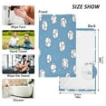 thumbnail image 6 of Yayeee 100% Cotton Hand Towels for Bathroom 16" x 28" Soft Absorbent Kitchen Towel, Baseballs Pattern, 6 of 7