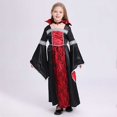 thumbnail image 2 of FYEGRE Elegant Witch Dress for Girls Halloween Gothic Character Party Red 12-14 Years, 2 of 6