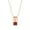 Rose Gold, variant on Romantic Rose Gold Plated Red Square Pendant Gift For Get well Soon || Ali Baba Jewellery