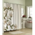 thumbnail image 2 of Magnolia Flowers Shower Curtain Set with 12 Hooks Magnolia Flowers on Branch Bath Curtains Modern Bathroom Accessories 72 x 84 Inch, 2 of 6