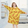 thumbnail image 5 of joogoo Wearable Blanket Hoodie for Fried Chickens Oversized Sherpa Hooded 3-14 YR M, 5 of 7