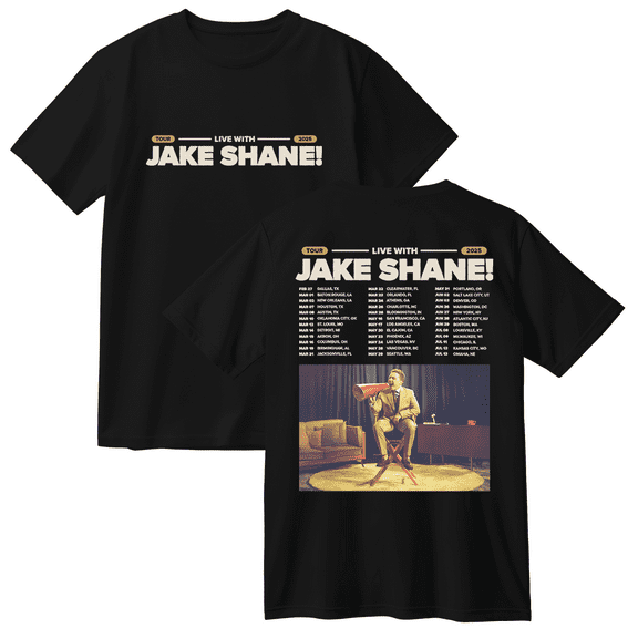 Jake Shane 2025 Tour Cotton T-shirt Women Men Short Sleeve Crewneck Fashion Tee