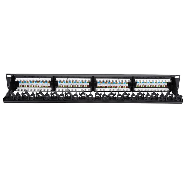 Gold Plated 24 Port Mountable Data Patch Panel High Speed CAT6 CAT-6 ...