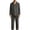 Black, variant on Men's Cotton 2-Piece Pajama Set Long Sleeve Top and Pants Button Front Soft Breathable Loungewear Sleepwear