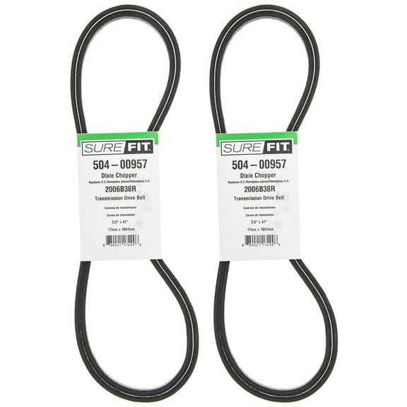 SureFit Transmission Drive Belt Dixie Chopper 2006B38R Magnum Sidewinder 2PK