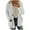 White, variant on Trendy Fuzzy Sweaters for Women Button Down Open Front Cardigan Loose Outerwear Cardigan with Pockets