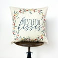 thumbnail image 5 of Mistletoe Kisses Wreath | Throw Pillow Cover | Best Friend Christmas Gift | Rustic Farmhouse Decor | Farmhouse Decor | Decorative Pillows for Couch, 5 of 10
