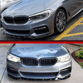 thumbnail image 4 of 3pcs Set Front Bumper Lip for BMW 5-Series G30 G31 G38 540i M Sport 2017-2019, Front Spoiler Diffuser Front Splitter Lip Body Kit Spoiler, Gloss Black, 4 of 9