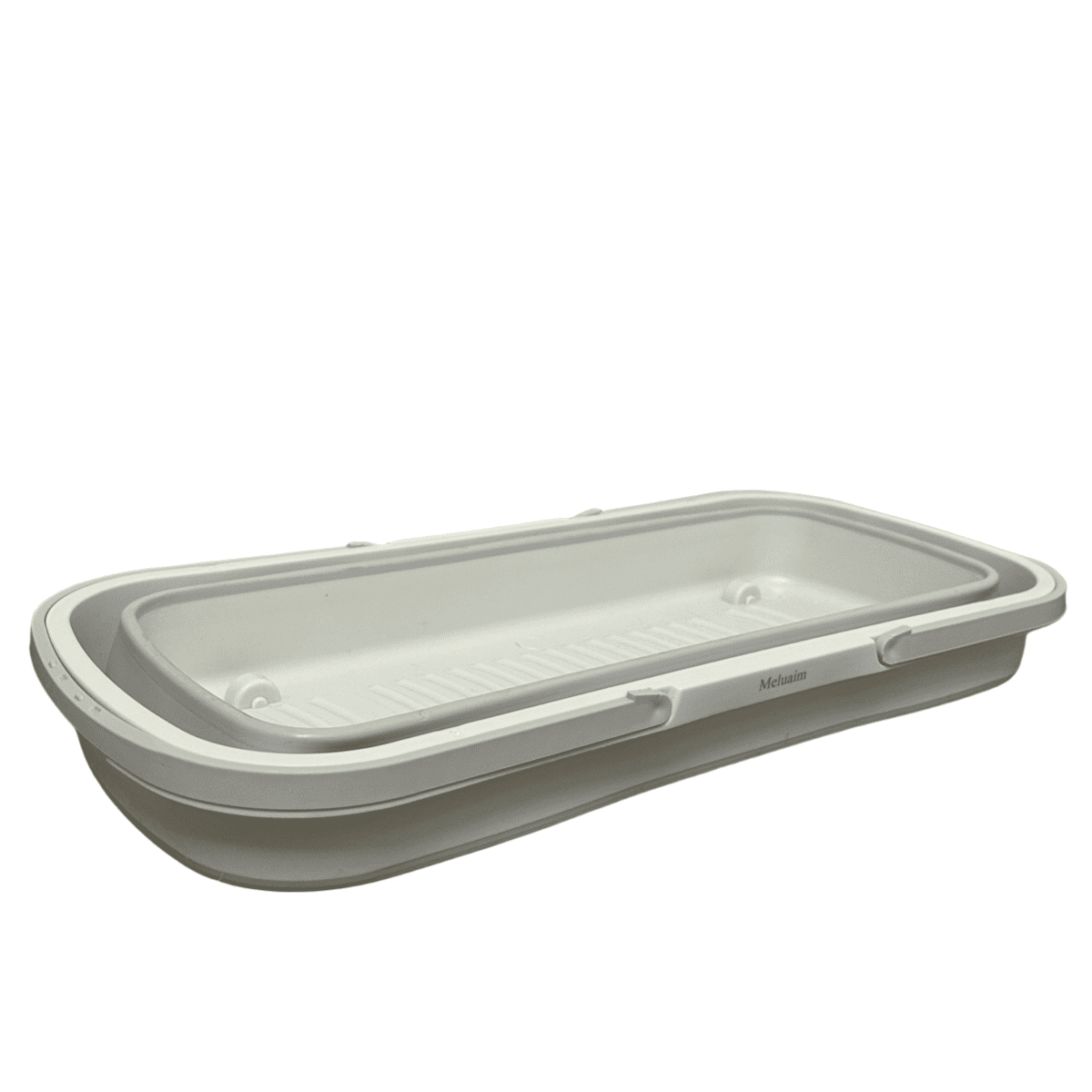 Meluaim Litter Box, Pet Safe Coating for Easier Cleaning, Open Top Promotes Healthy Usage, Made of Stronger ABS Plastic