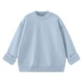 thumbnail image 6 of Sweaters for Women Long Sleeve Round-Neck Casual Solid Color Blouses Shirts Tops Sweater Womens Sweaters Plus Size Light Blue XXXXL, 6 of 6