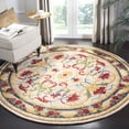 thumbnail image 2 of SAFAVIEH Blossom Lakisha Floral Bordered Wool Runner Rug, Ivory/Green, 2'3" x 8', 2 of 9