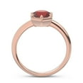 thumbnail image 4 of 2.00 Carat Round Cut Garnet Gemstone Stylish Solitaire Bridal Ring for Women Solid 14K Rose Gold Size 8 by Diamond-Capitals, 4 of 8