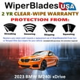 thumbnail image 2 of 2023 BMW M240i xDrive Beam Wiper Blades Wipers w/2yr Warranty (Set of 2) (WiperBladesUSA), 2 of 5