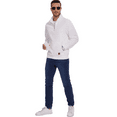 thumbnail image 6 of Xidunhg Men's Quarter Zip Sweatshirt Long Sleeve Waffle Casual Pullover Sweatshirt with Pocket White M, 6 of 7
