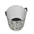 thumbnail image 3 of Daiia Lilies Flowers Round Laundry Basket with Handles Thickened Waterproof Circular hamper,Dirty Clothes Storage Basket for Bedroom,Bathroom,College Dorm-, 3 of 8