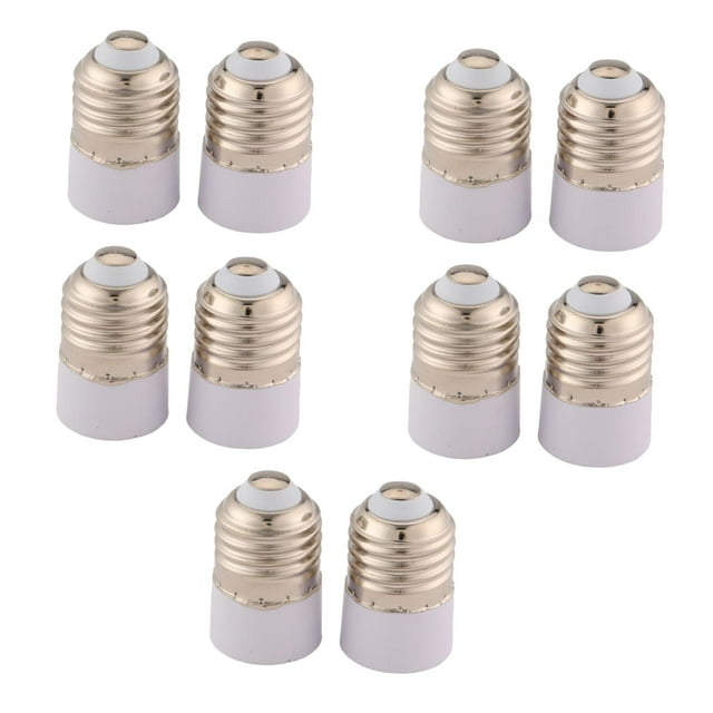 Adaptador de casquillo 10x E27 , casquillo de bombilla de tornillo, accesorios de iluminación universales y duraderos, adaptador de lámpara de