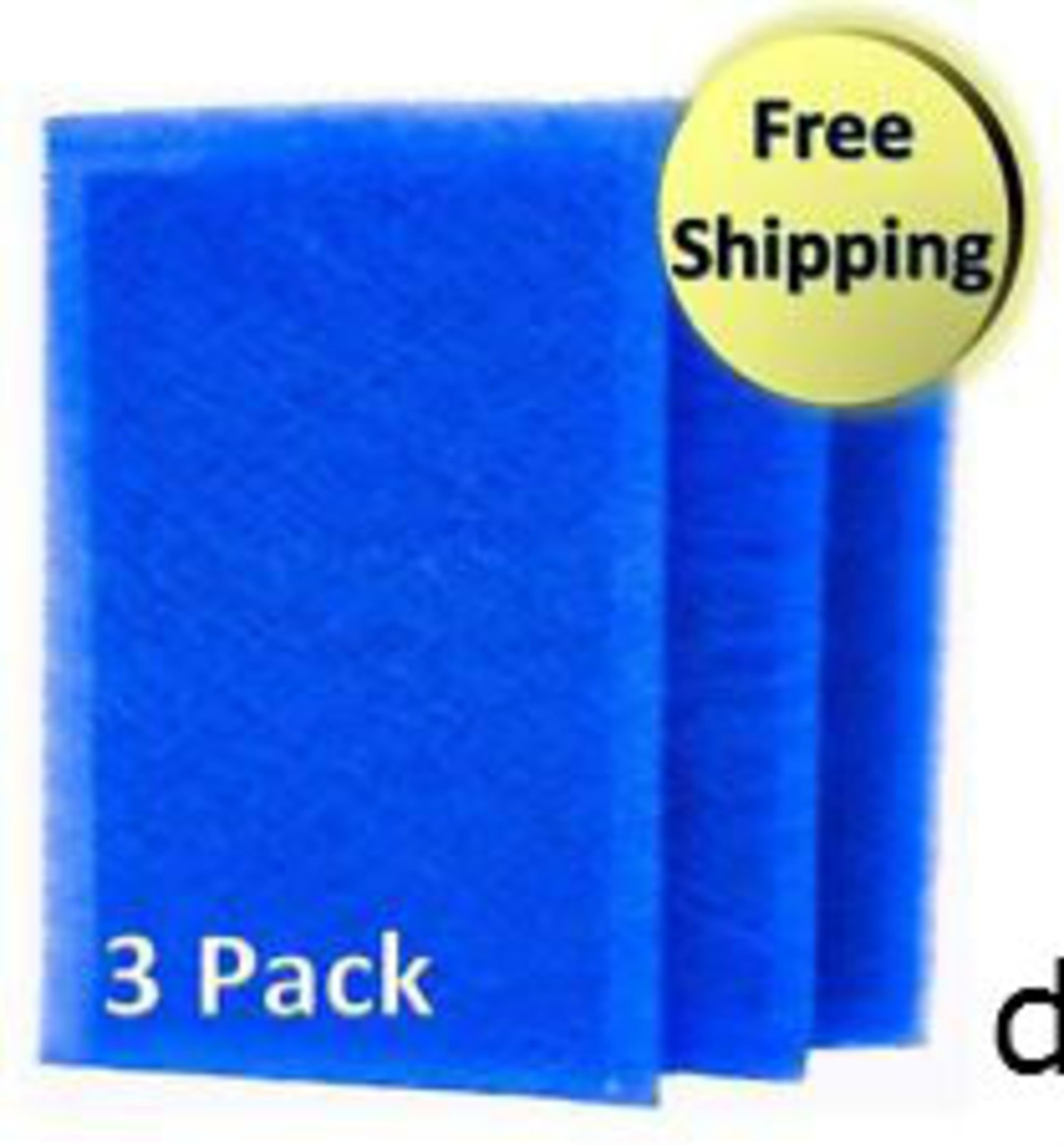 Dynamic Air Filter Replacement Filters 3 Pack Various Size Pads Free Shipping W* 