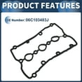 thumbnail image 5 of Unique Bargains Valve Cover Gasket Set No.06C103483J Cylinder Head Valve Seal Gasket for Audi A8 2003-2005 ACM Black Rocker Cover Gasket 1 Pcs, 5 of 6